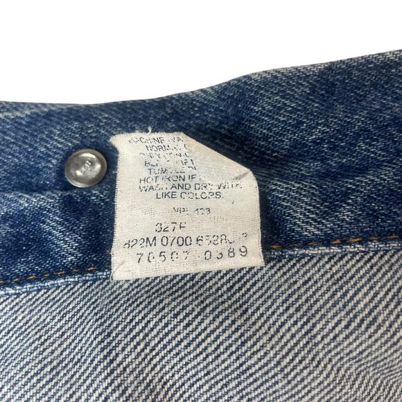 Vintage 90s Levi's Denim Trucker Jacket Mens Size M Made in USA 70507-0389 Retro - Picture 6 of 16